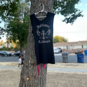 Biker Clothing Company Rhinestone Tank | Corset Lace-Up Back | Y2K GlamRock Babe